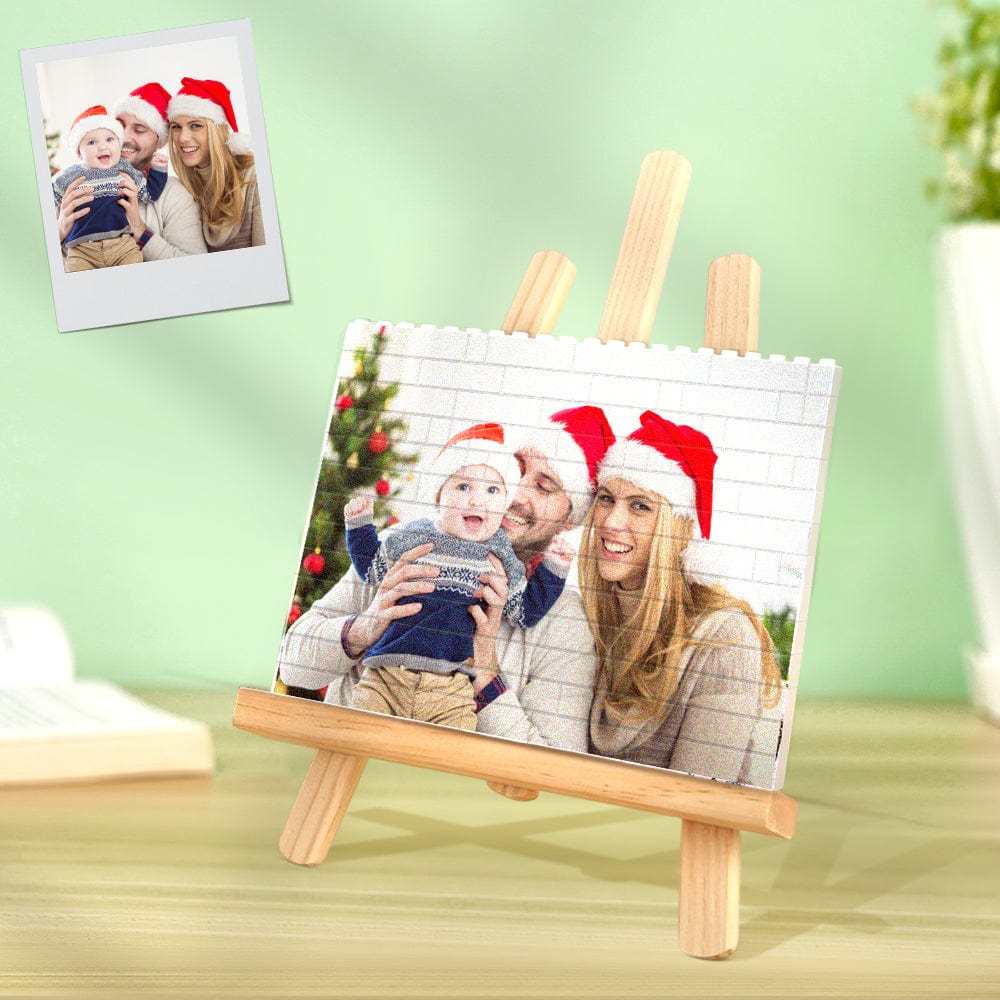 Christmas Gifts Custom Building Brick Photo Block Square Shape Puzzle Gift For Christmas - Giftlab