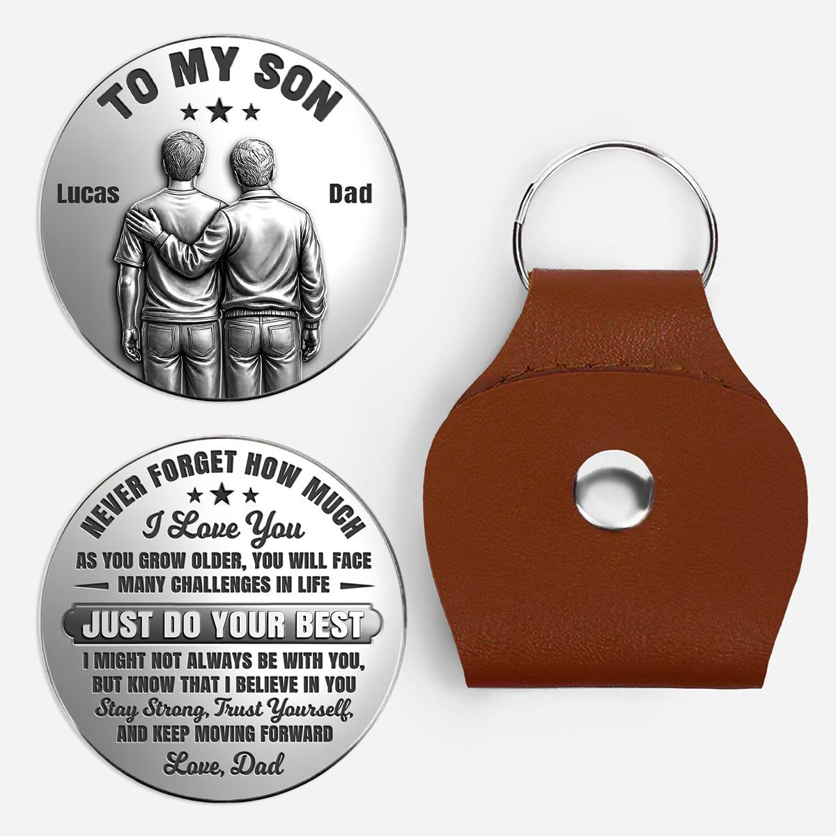 [3D Printing Effect] Custom Pocket Hug for Son/Daughter/Grandson/Granddaughter - Just Do Your Best