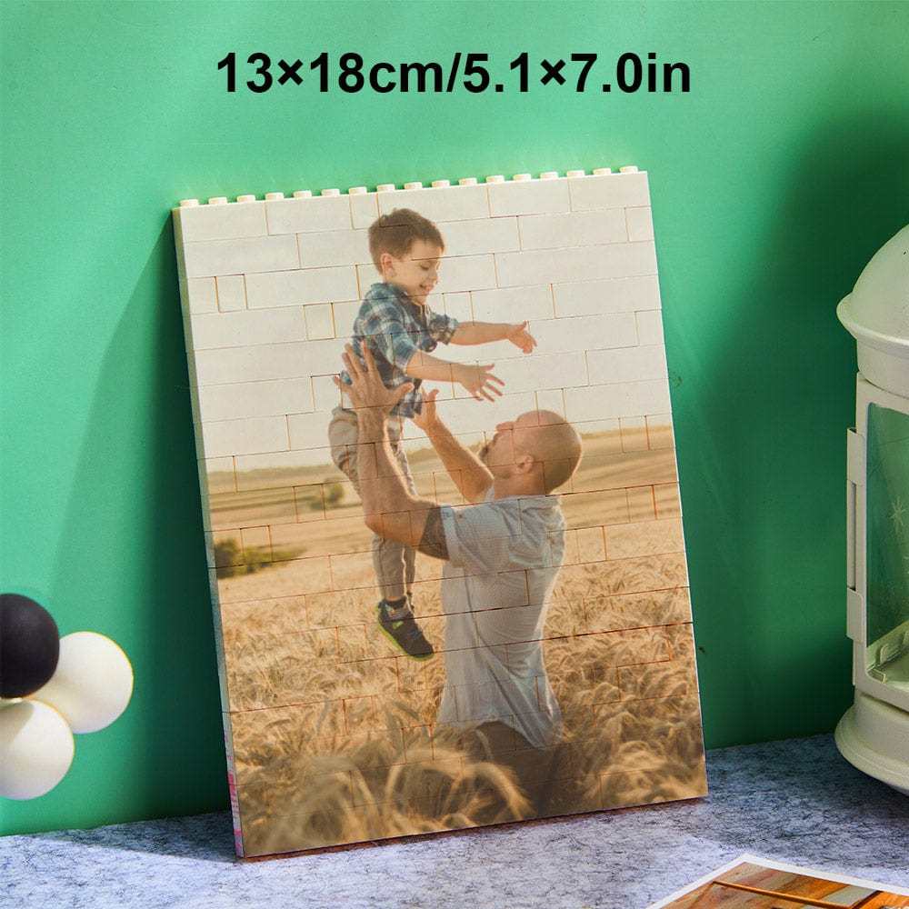 Mother's Day Gifts Custom Photo Building Brick Personalized Music Code Block - Giftlab