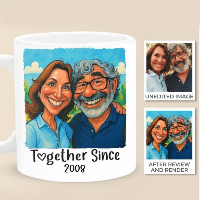 Custom Photo Mug Personalized Anniversary Wedding Gifts For Husband And Wife, Him And Her