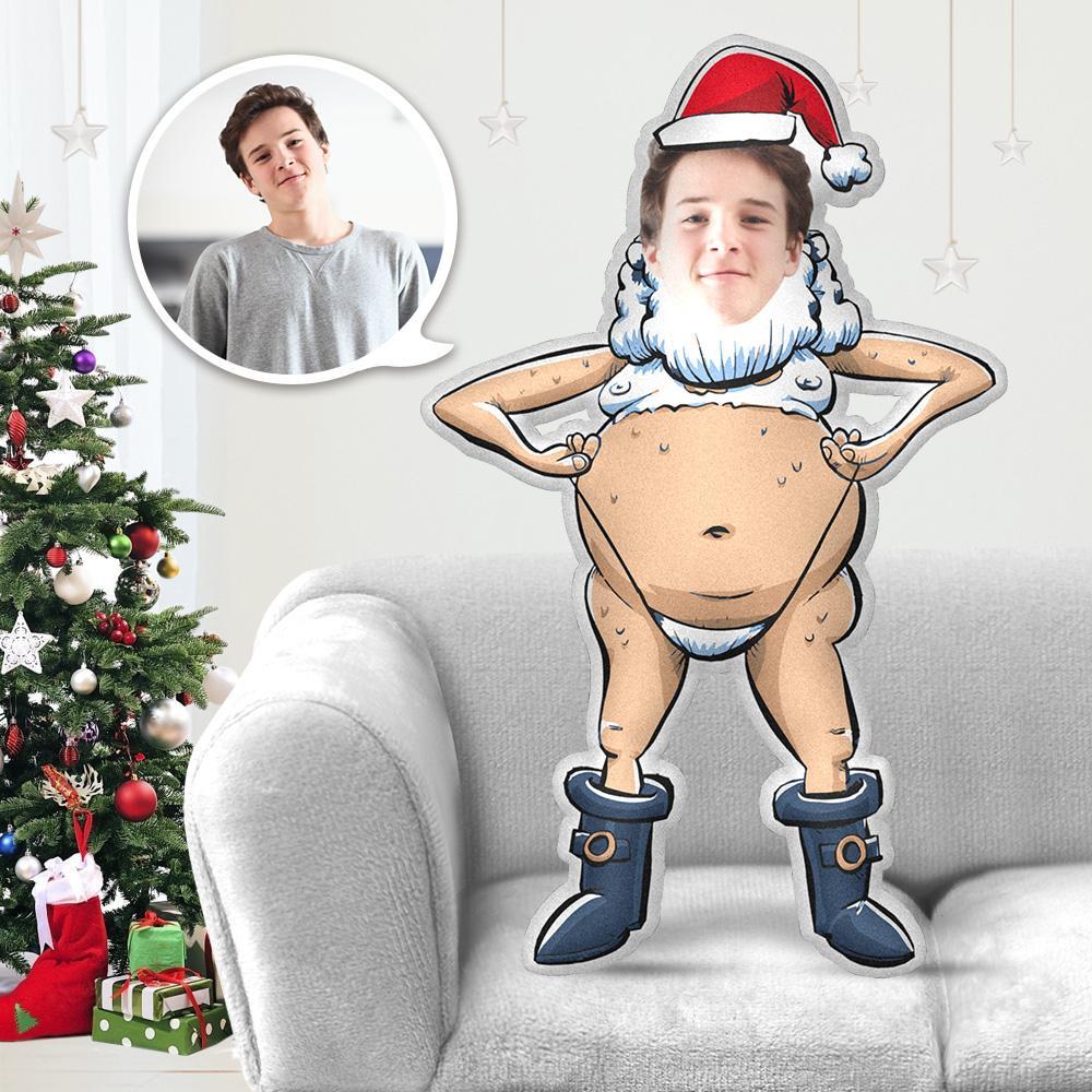 My Face Pillow Custom Pillow Face Body Pillow Personalized Photo Pillow Gift Bikini Santa Claus Kris Kringle Throw Pillow MiniMe Pillow