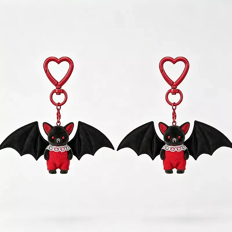 Cute Black Bat Baby Keychain
