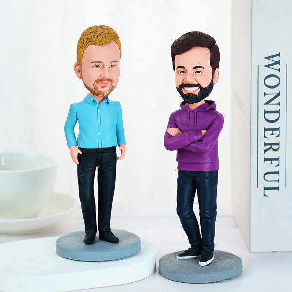 1 Person Fully Customizable  Bobblehead Gift For Men/Women Bobblehead With Text - Bestchristmasgifts