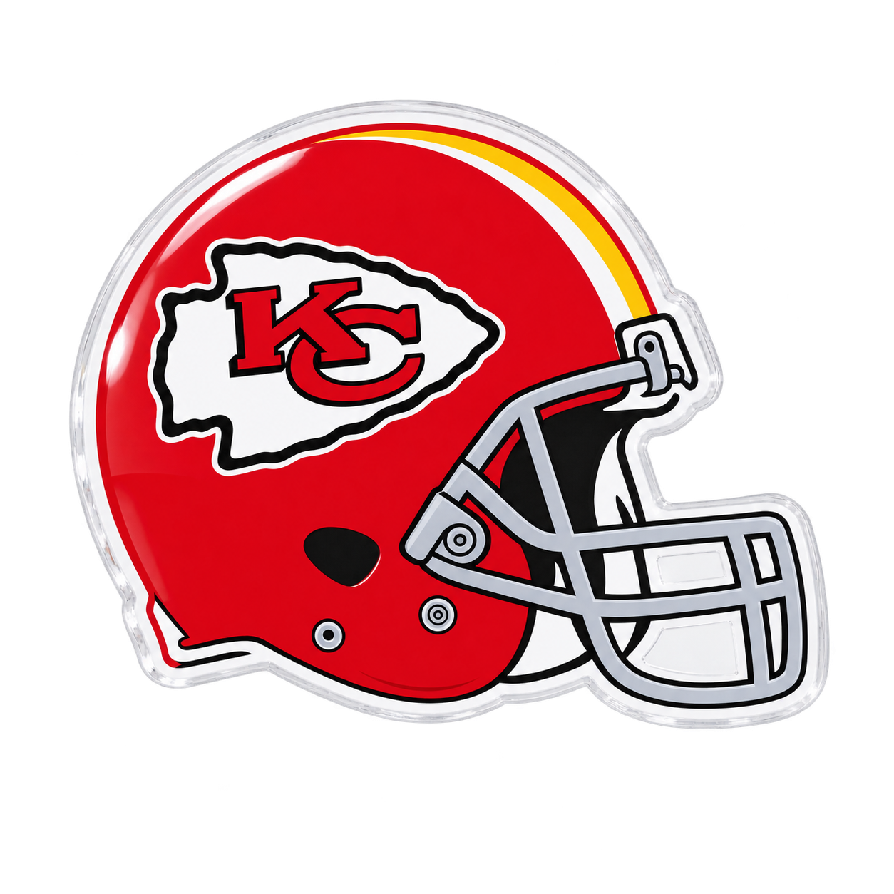 American Football Team Helmet Acrylic Fridge Magnet | Football Fan Souvenir