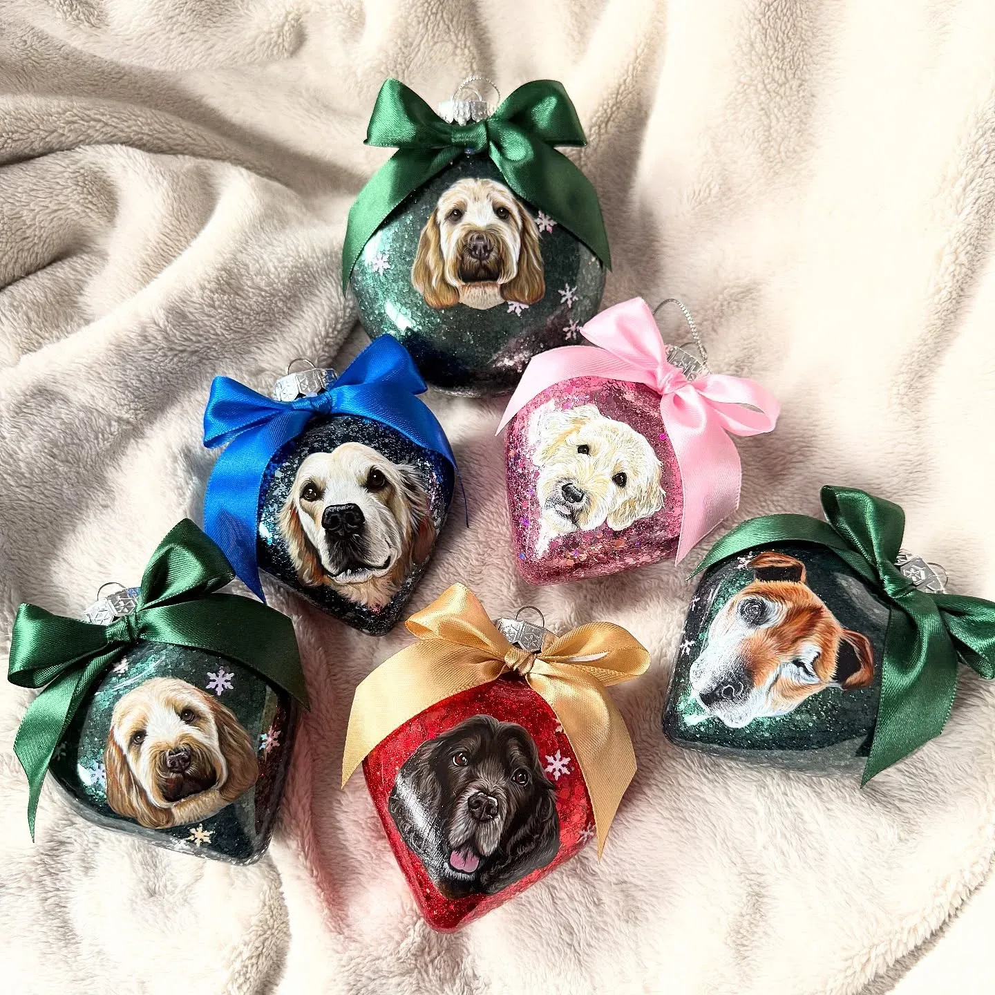 Christmas Gifts Pet Portrait Baubles Ornament