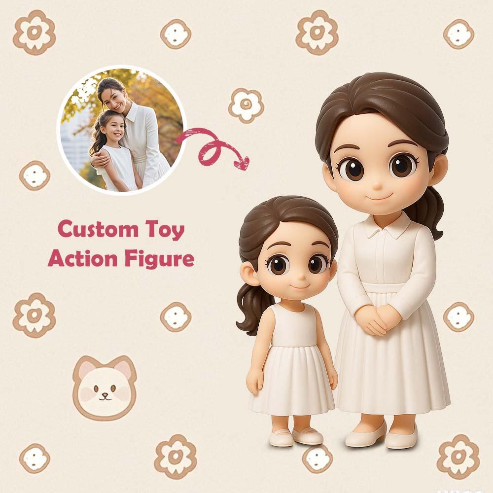 Custom Mom 3D Action Figure from Photo Unique & Thoughtful Photo Personalized Toy Figure to Mom Custom Action Figure