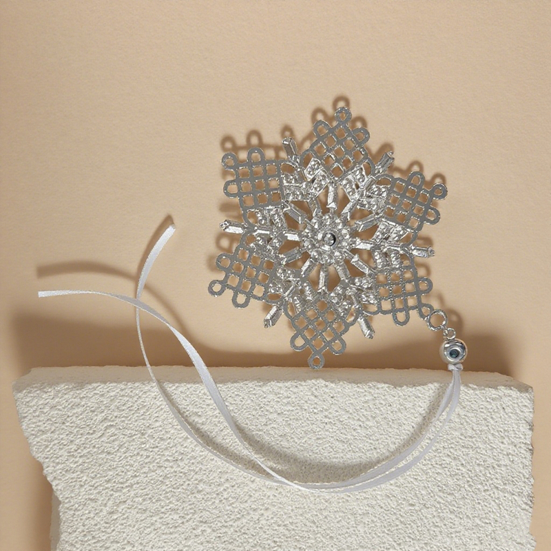 Personalized Photo Projection Ornament Projection Picture Pendant with Diamonds, A Warm Gift for Christmas