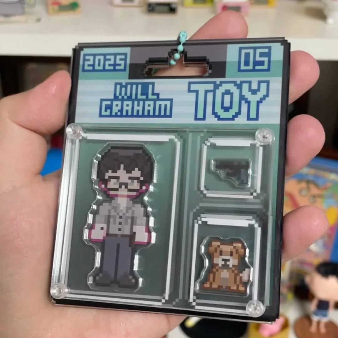 Personalized Acrylic Action Figure Pack Packaging Toy Box Style Art Gift Custom Photo Acrylic Ornament Keychain Hanger Gift