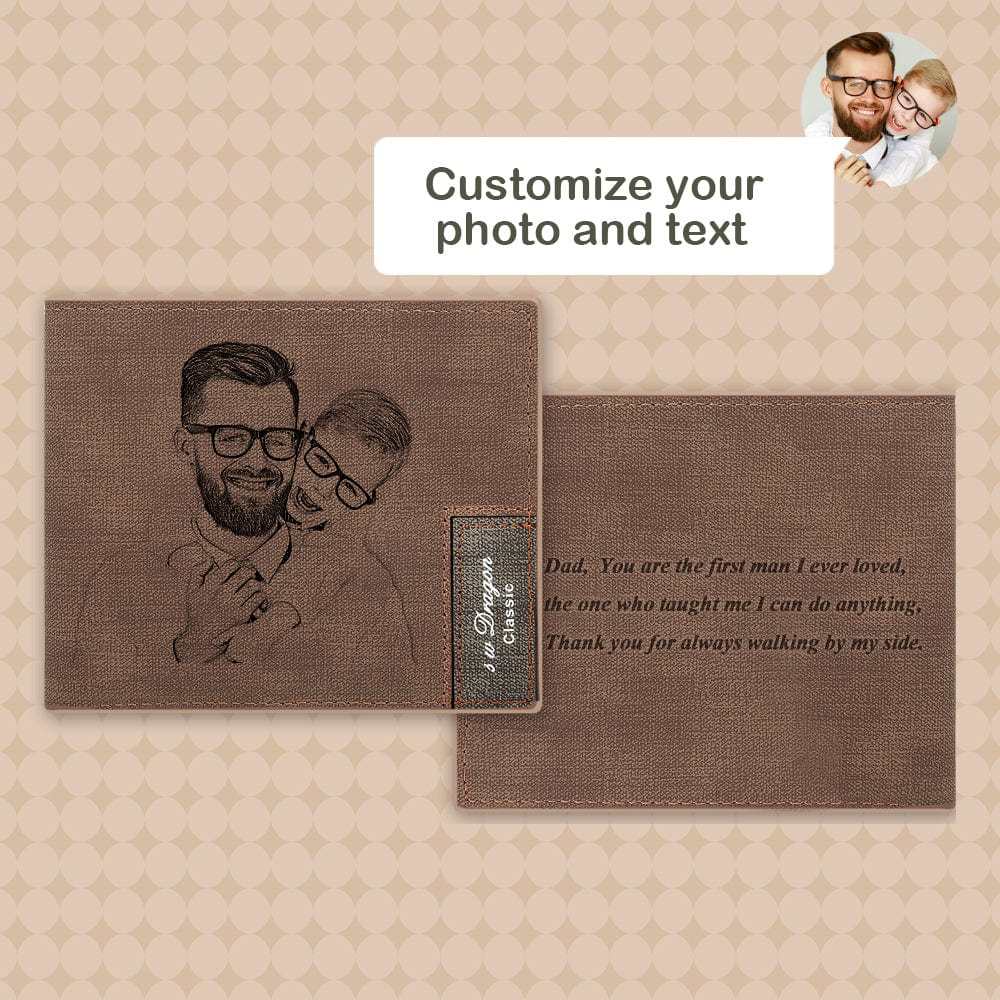 Father's Day Wallet Custom Wallets Personalized Photo Wallet Gifts For Dad - Giftlab