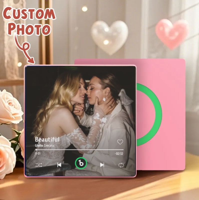Custom Music and Photo Fridge Magnet Supports Bluetooth Connectivity In Various Styles LGBT Gifts for Him