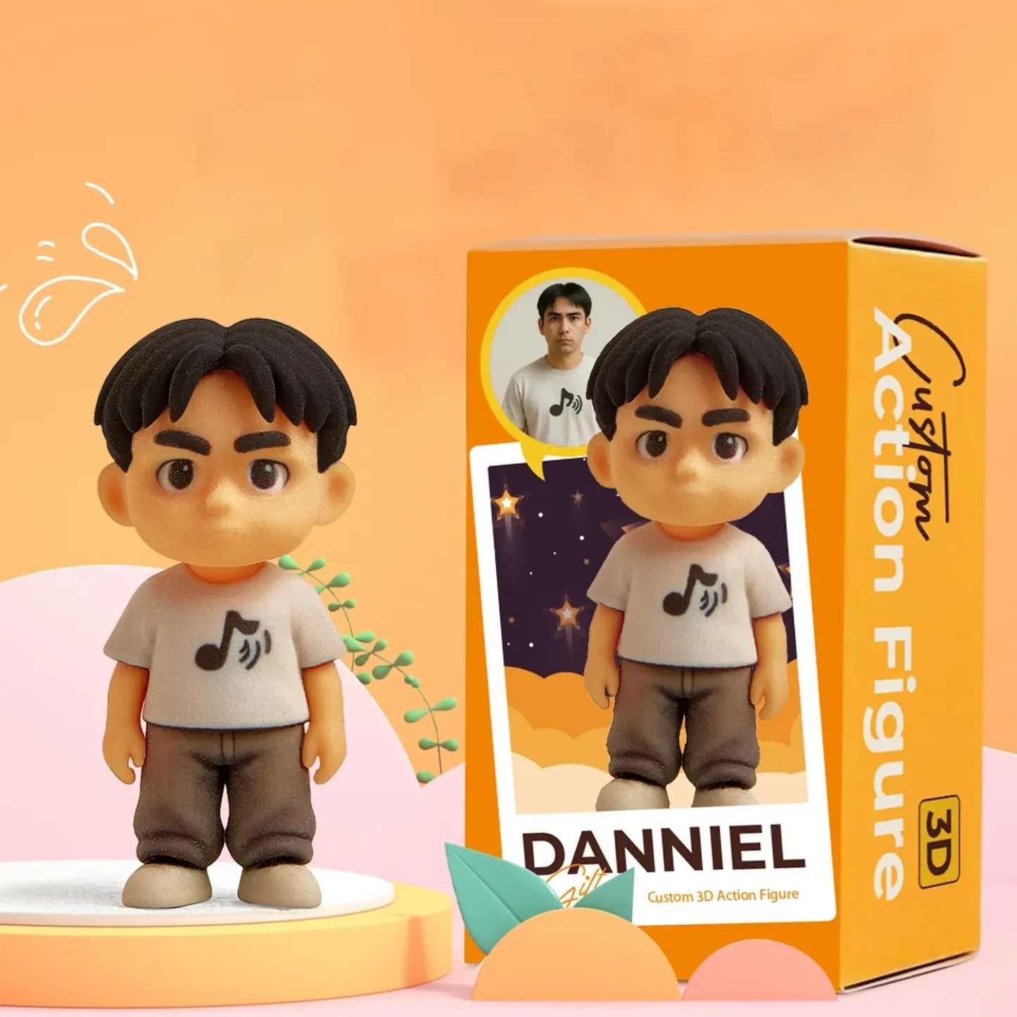 Custom 3D Action Figure From Your Photo Personalized Toy Figure Custom Action Figure Gifts For Kids