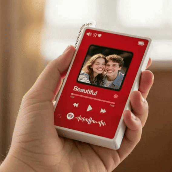Custom Photo Music Keychain Mini Song Player