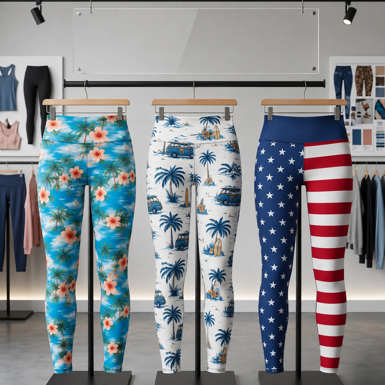 Personalized Print Novelty Yoga Pants Custom Pattern Leggings for Women