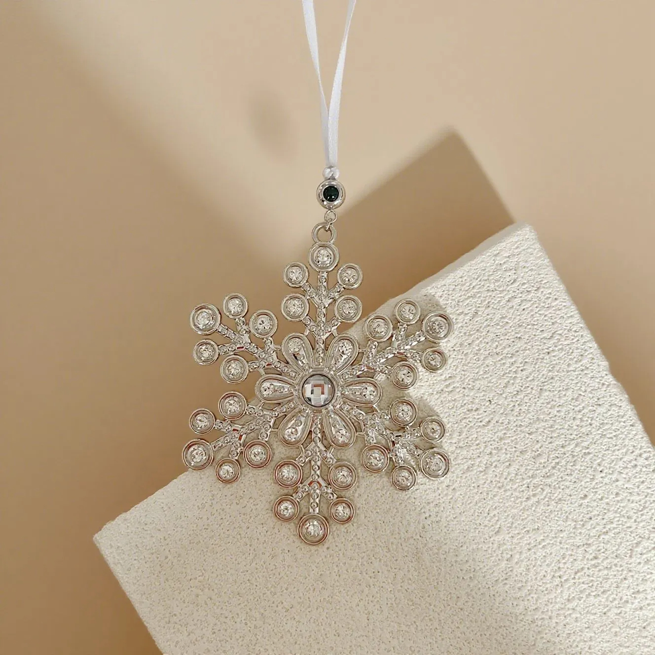 Custom Photo Projection Ornament Retro Christmas Tree Decoration for Christmas Gift