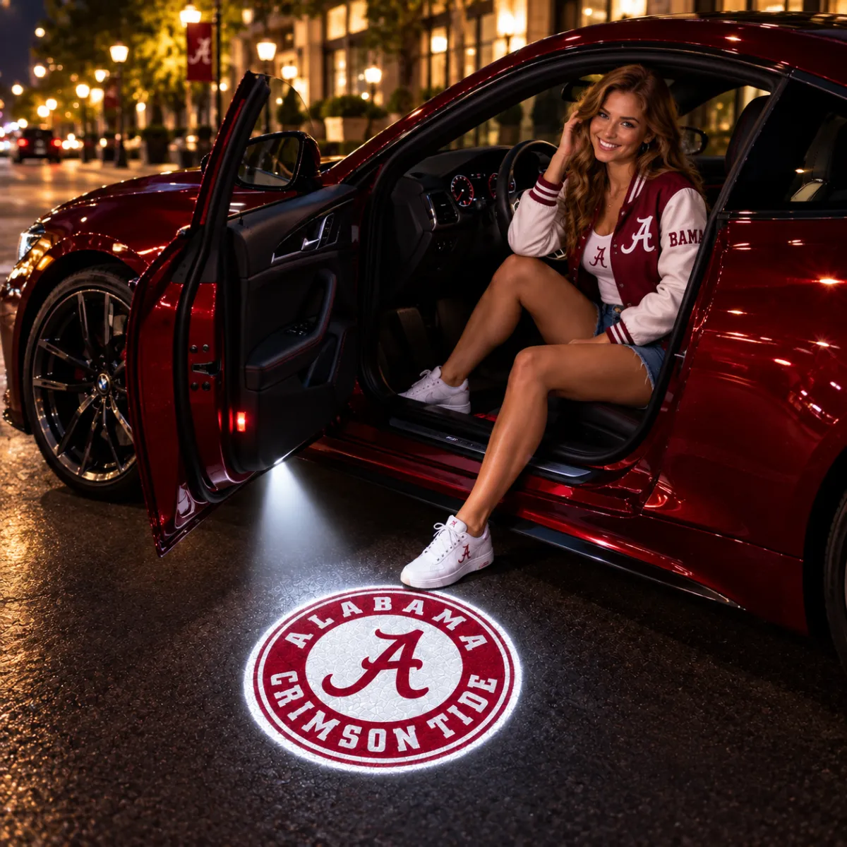 College Football Team Car Door Projector