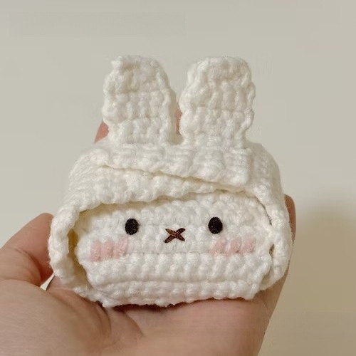 Crochet Bunny Airpods Pro Pouch Handmade Airpods Pro Case Cute Gift for Her