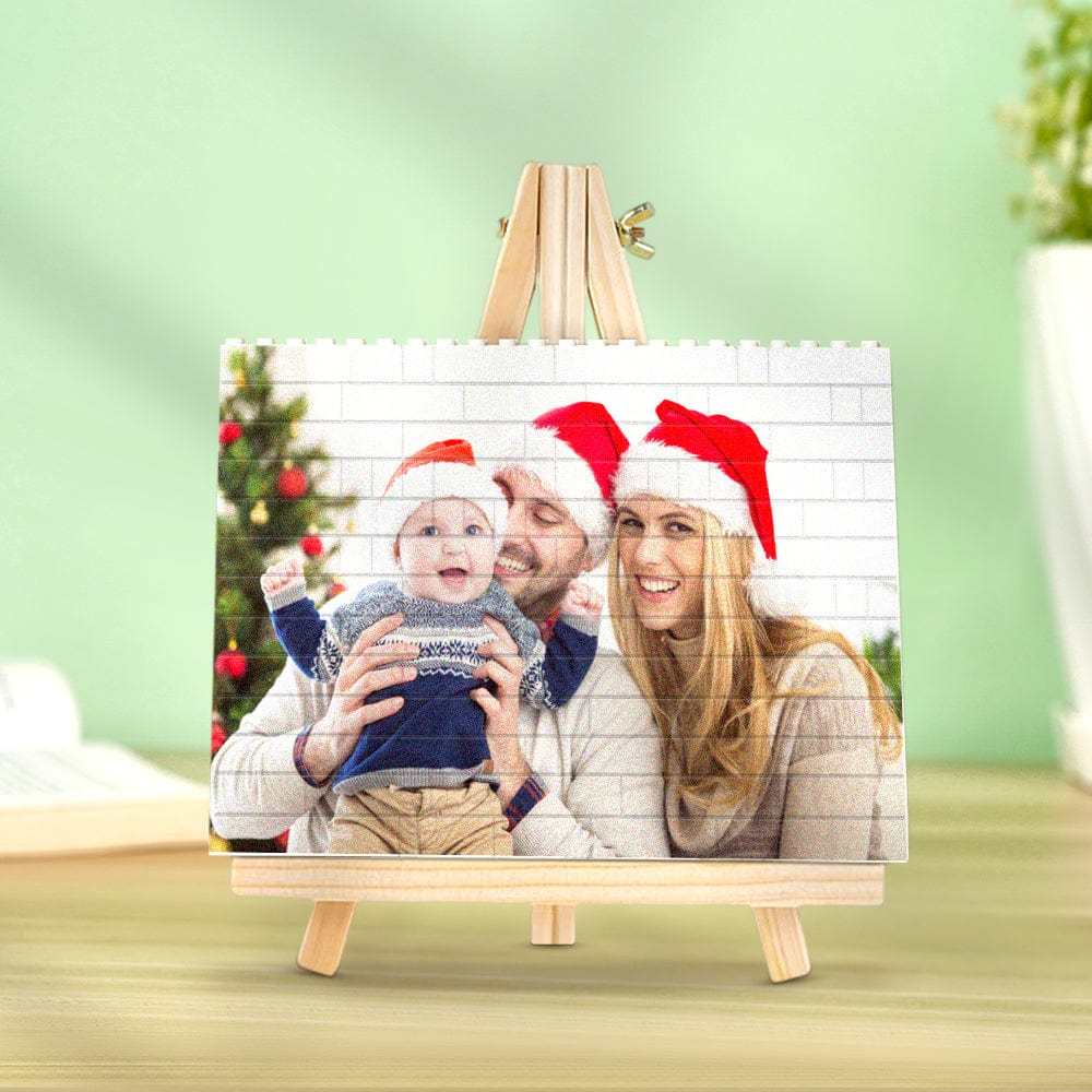 Christmas Gifts Custom Building Brick Photo Block Square Shape Puzzle Gift For Christmas - Giftlab