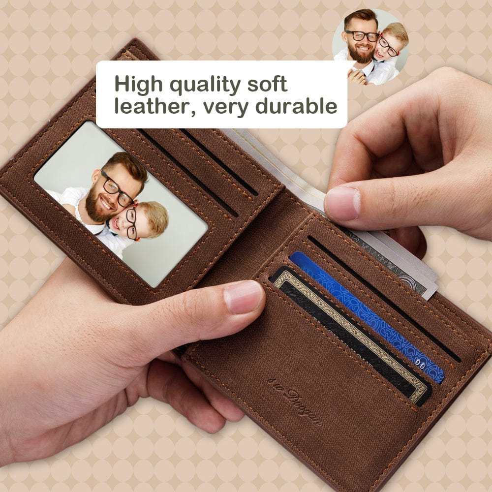 Father's Day Wallet Custom Wallets Personalized Photo Wallet Gifts For Dad - Giftlab
