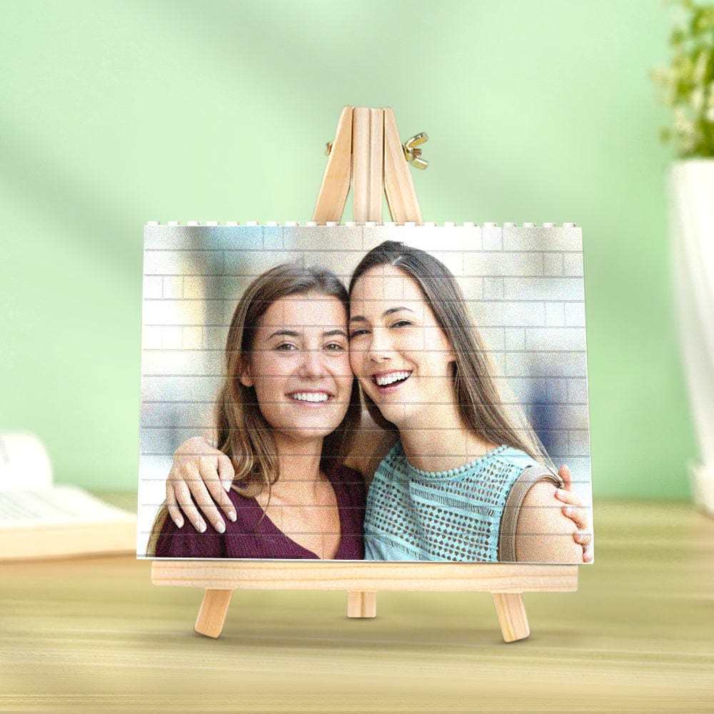 Custom Building Brick Photo Block Square Shape Puzzle Gift For Friends - Giftlab