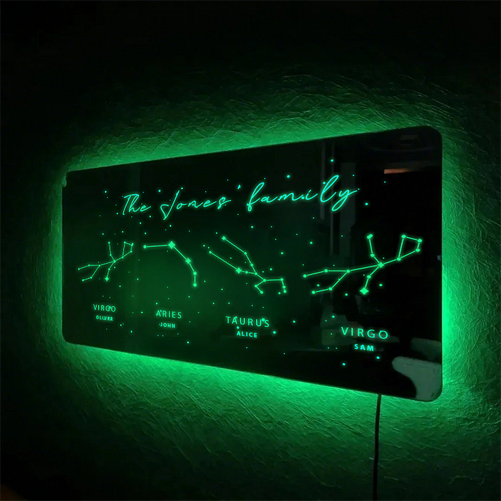 Zodiac Mirror Lamp - Christmas Gift For Your Lover