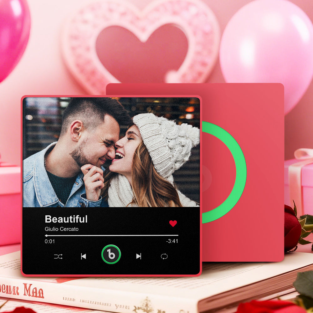 Personalized Photo Music Fridge Magnet Playable Song Keepsake Gift Valentine's Day Gift for Lover - Bestchristmasgifts