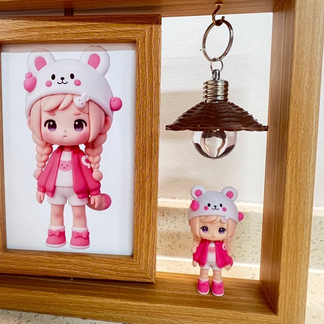 Personalized 3D Action Figure Photo Frame Unique Gift for Kids Lover