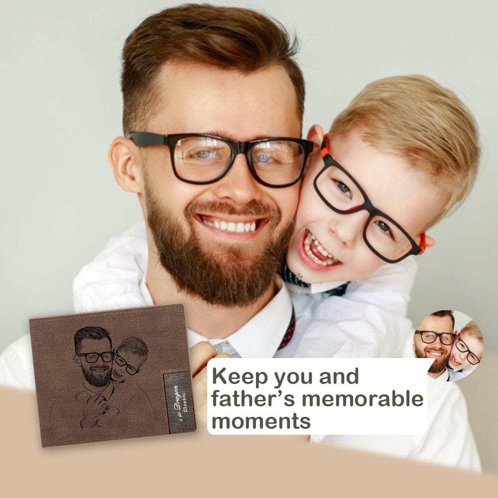 Father's Day Wallet Custom Wallets Personalized Photo Wallet Gifts For Dad - Giftlab