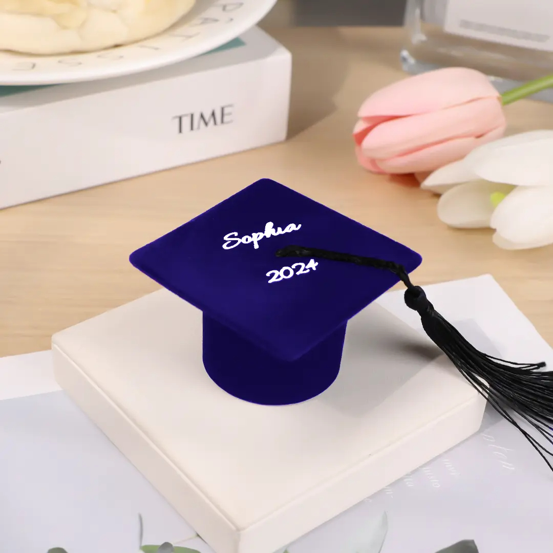 Personalized Graduation Cap Ring Box Class of 2025 Graduation Gift for