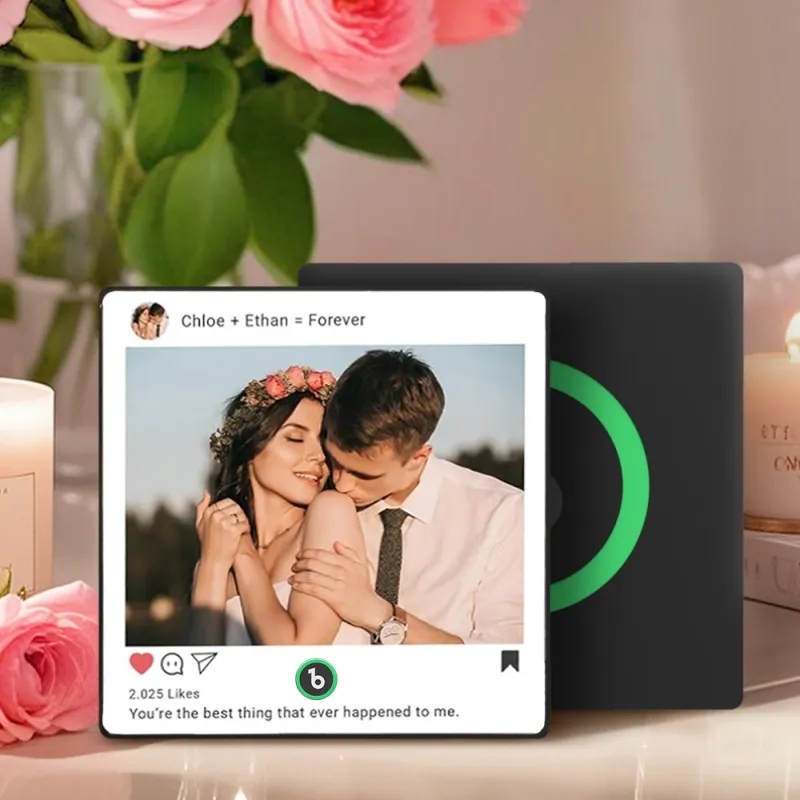 Custom Music Fridge Magnet Gifts for Her Him, Personalized Photo Gifts for Boyfriend Girlfriend Husband Wife, Unique Gift for Anniversary