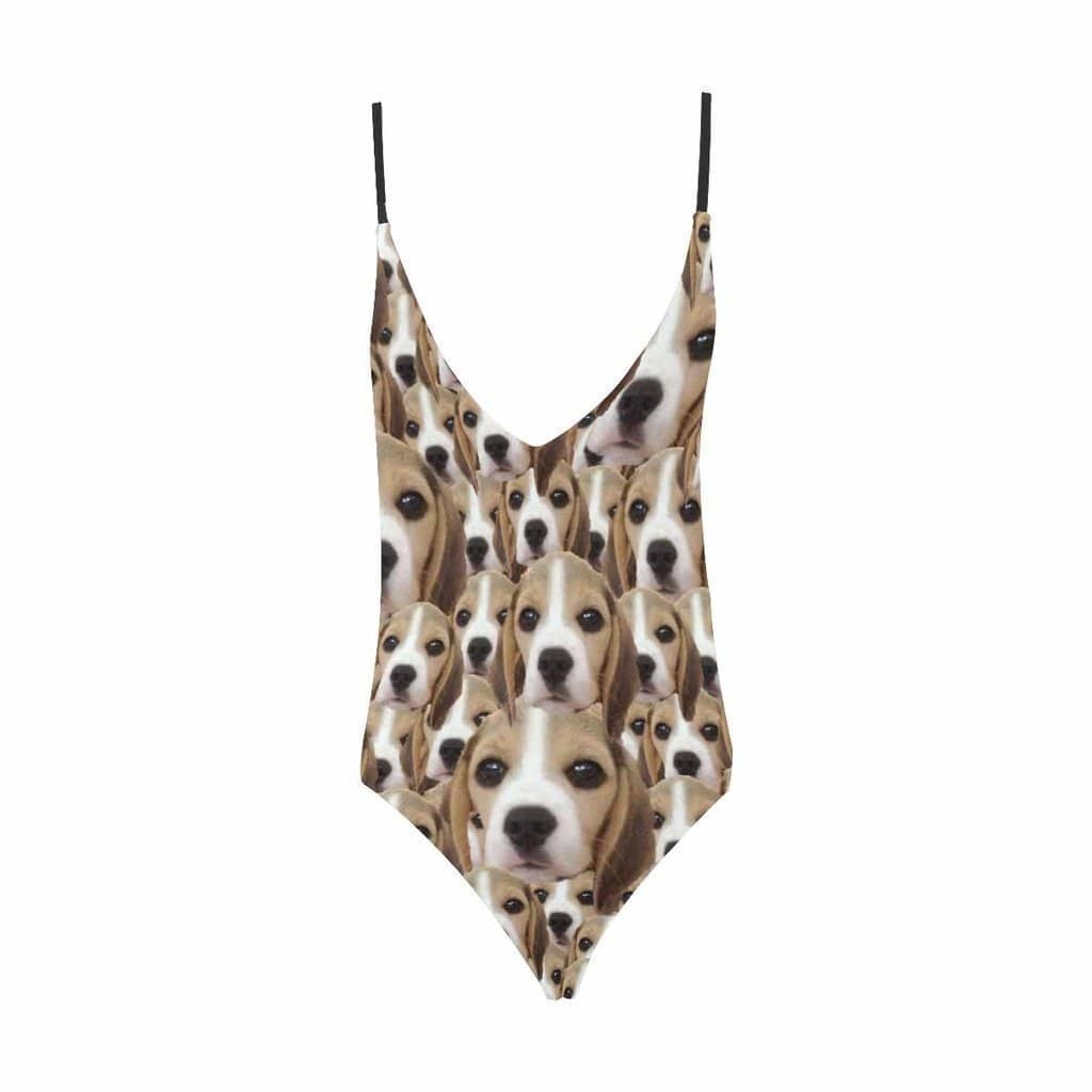 Custom Swimsuit Face Bikini Suit Gift For Dog Lover Pet Memorial Gift - Giftlab