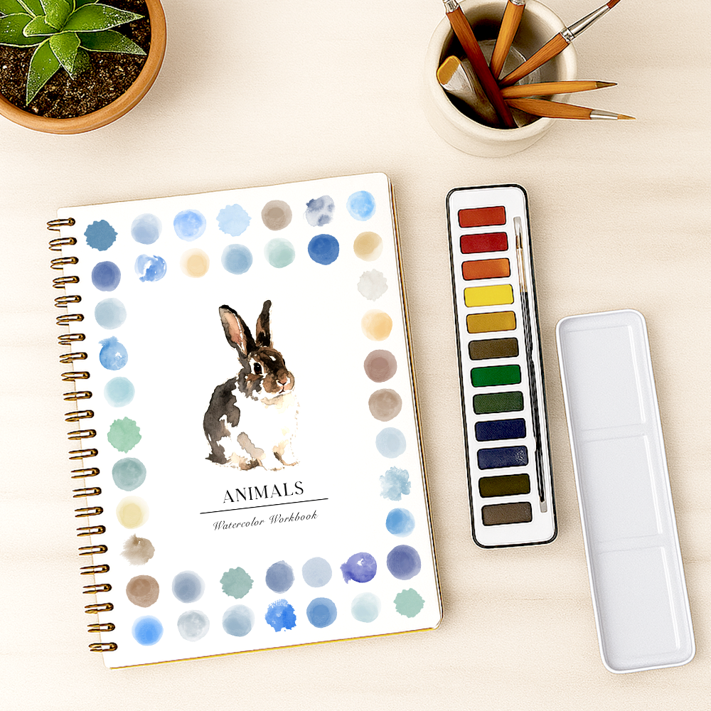 LAST DAY SALE 50% OFF - New Watercolor Workbook Say Goodbye to Anxiety Awaken Your Artistic Talent