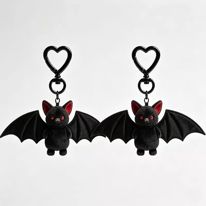 Cute Black Bat Baby Keychain