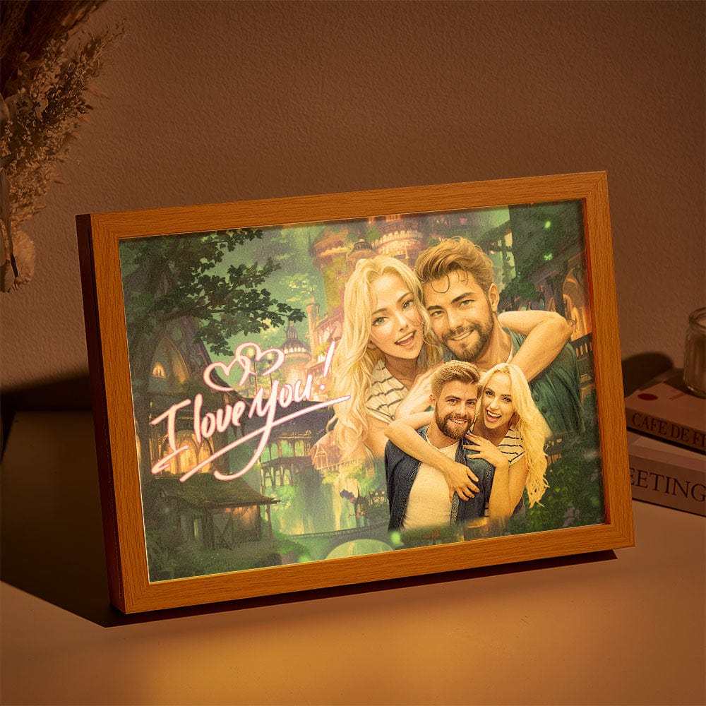Personalized Custom Miracle Night Light Painting In Memory of A Loved One Who Has Passed Away Memory Ornament Father's Day Gift
