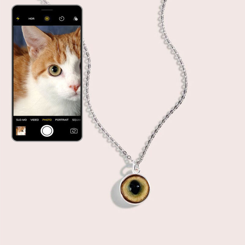 Custom Iris Necklace Bracelet Add Eye Photo as a Unique Gift for Loved Ones