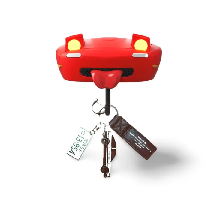 Car pop-up headlight key hook