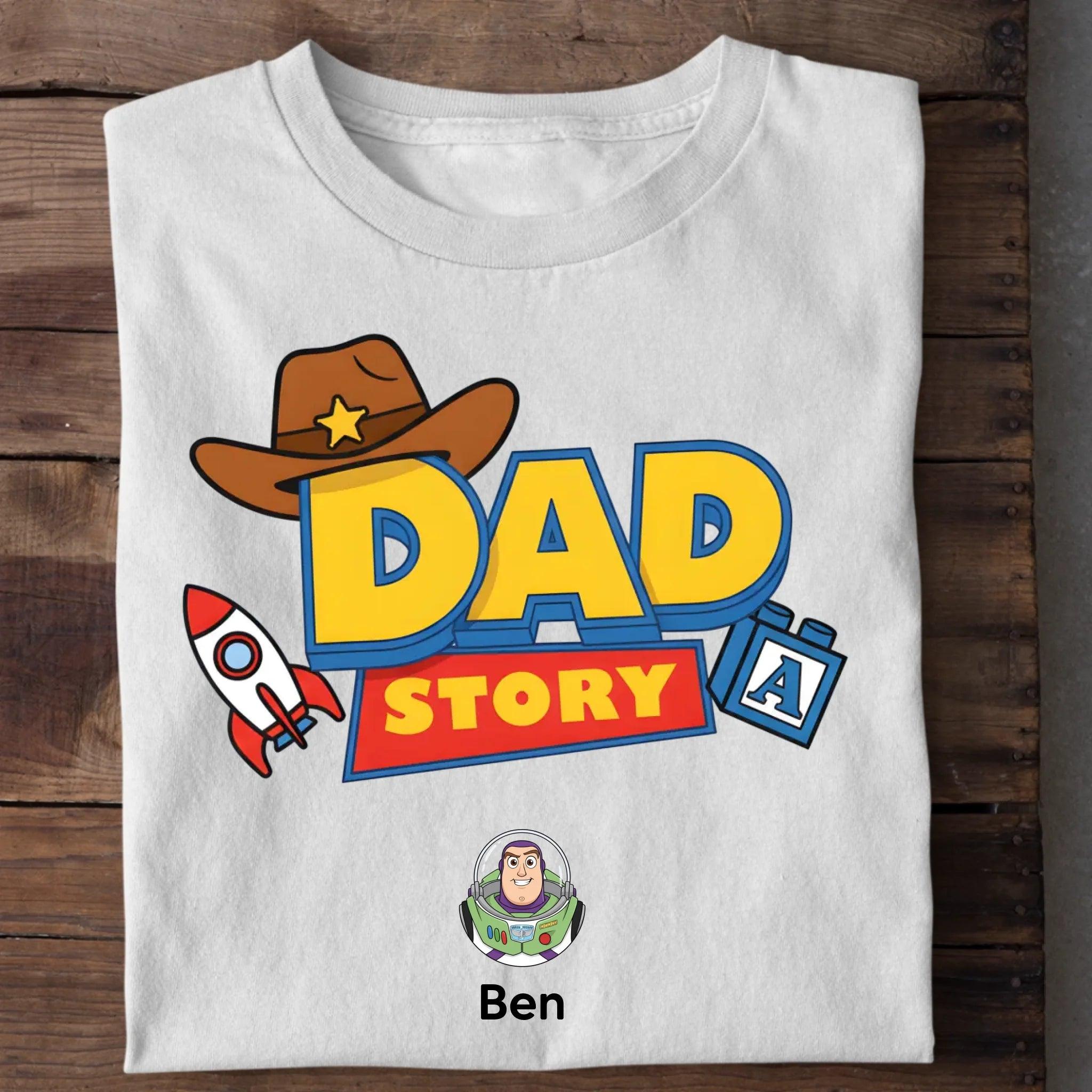 Custom T-shirt Dad Story Father's Day Gifts