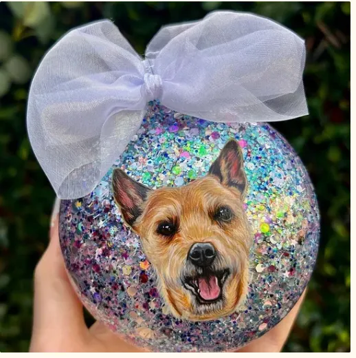 Christmas Gifts Pet Portrait Baubles Ornament