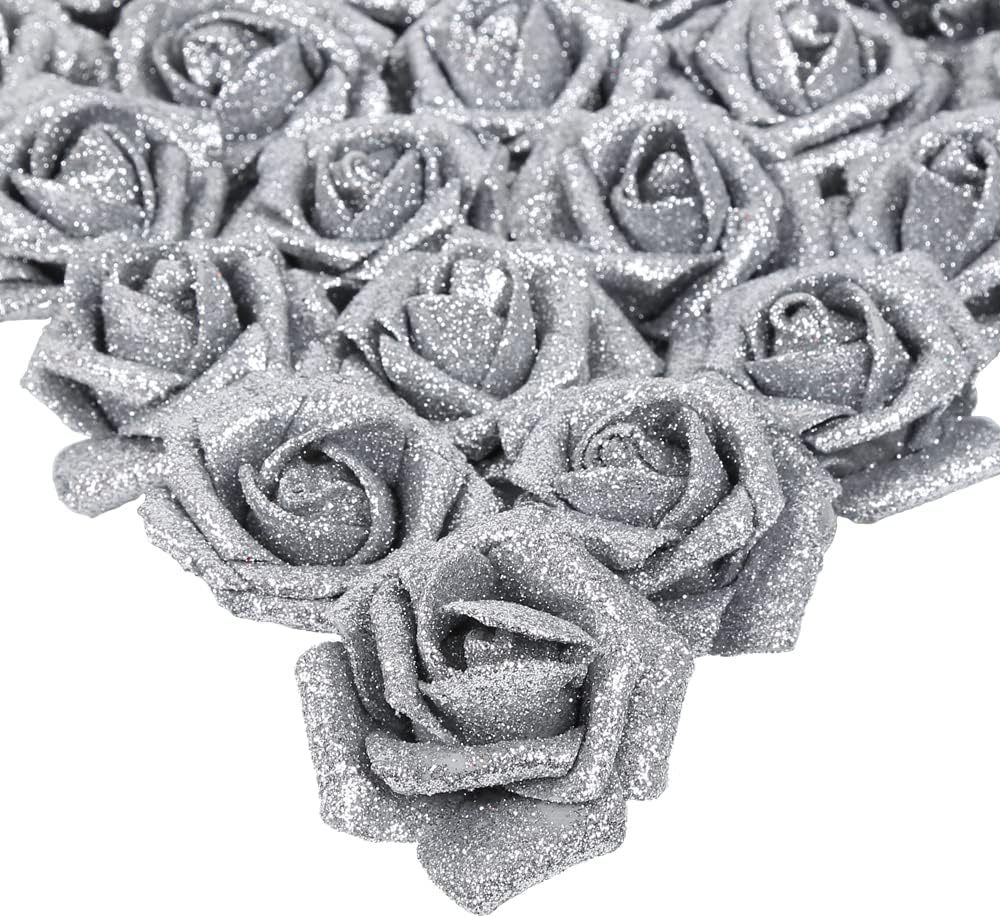 Glitter Rose Bouquet Personalized Glittery initial Eternal Rose Bouquet Anniversary Gifts for Her