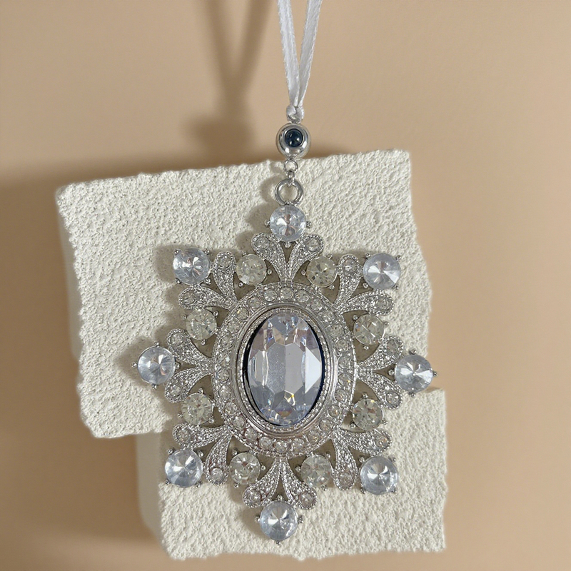 Personalized Photo Projection Ornament Projection Picture Pendant with Diamond Gift for Christmas