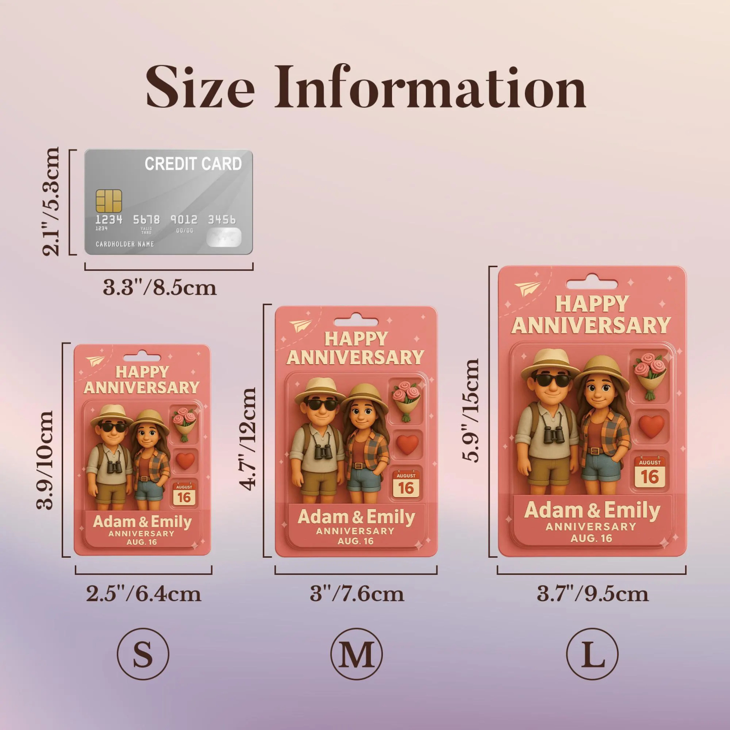 Personalized 2D Action Figure Pack Packaging Toy Box Style Art Gift Custom 2D Anime Photo Valentine's Day Anniversary Gift for Lover