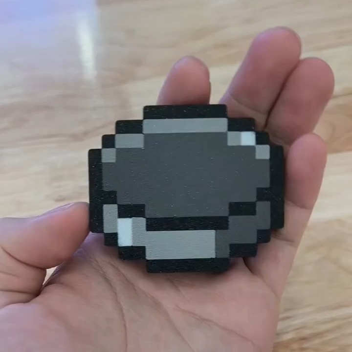 Pixel Compass Toy Keychain Simple Pendant Gift for Game Lovers for Him