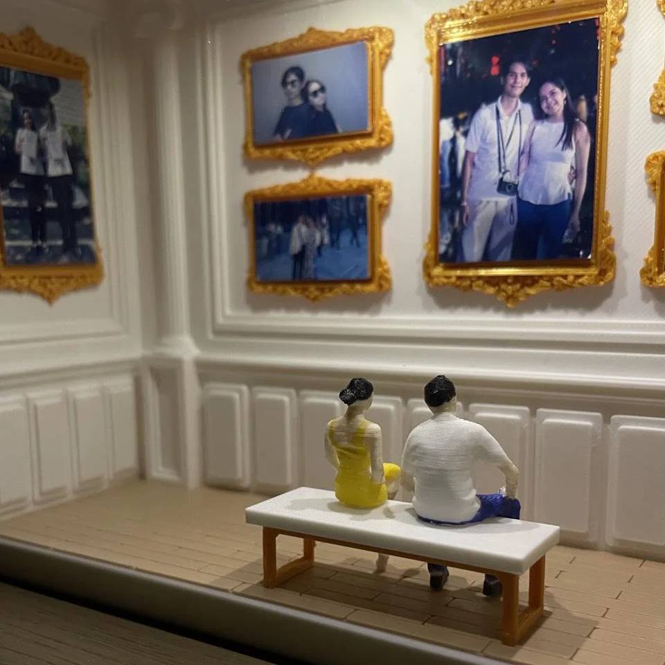 Custom Museum of Us Frame Cute Couple Miniature Museum Personalized Museum of Us Shadow Box Frame Couple Gifts Valentine's Day Anniversary Gift