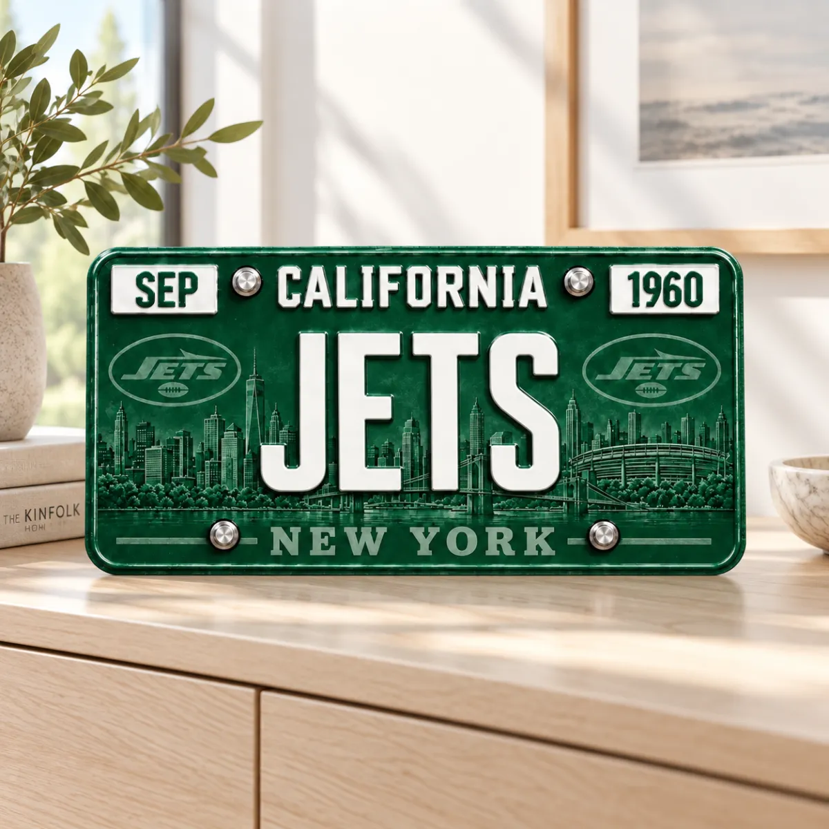 Custom Football Team Metal License Plate
