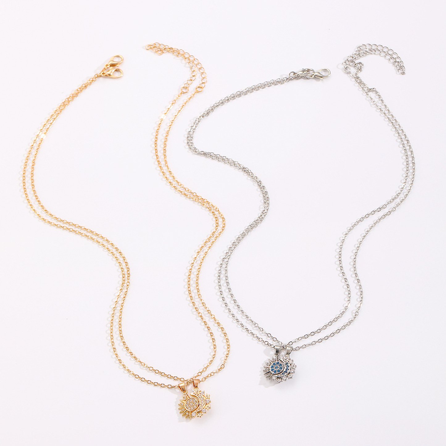 Magnetic Sun & Moon Couple Necklace Unique Gift for Couple