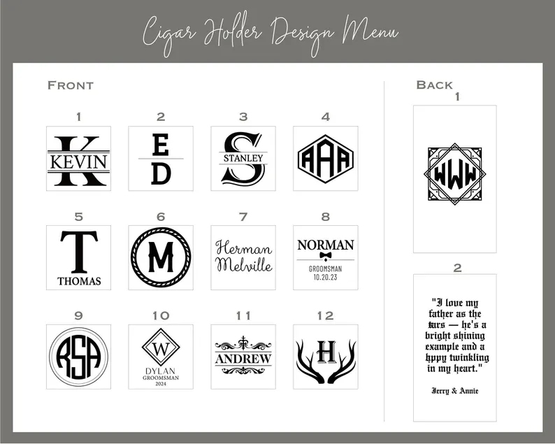 Engraved Cigar Case, Fathers Day Gift, Groomsmen Gifts, Personalized Gift, Custom Cigar Holder, Cigar Travel Case, Leather Cigar Holder