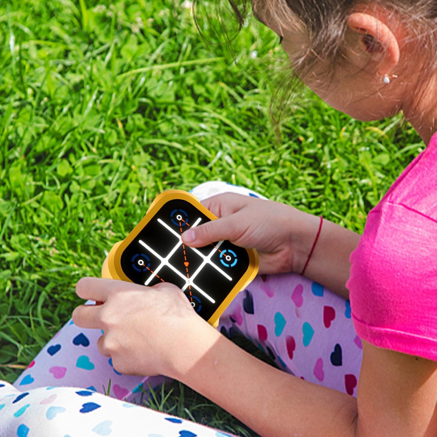 Bolt Game 3 in 1 Portable Puzzle Game Console, Portable Travel Game Console, Fingertip Toy Board Game for Kids and Adults