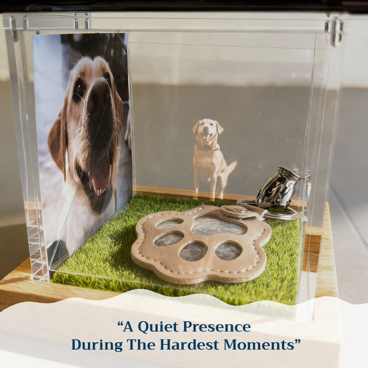 Interactive Pet Memorial Box With Hologram Projection