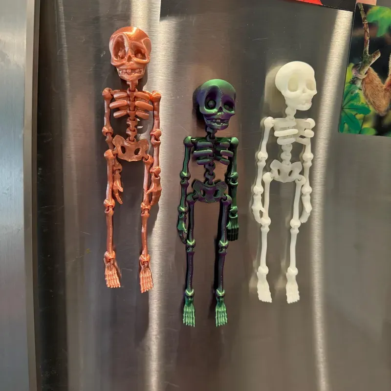 Skull Luminous Fridge Magnet Funny Prank Fun Fridge Magnet Halloween Gift