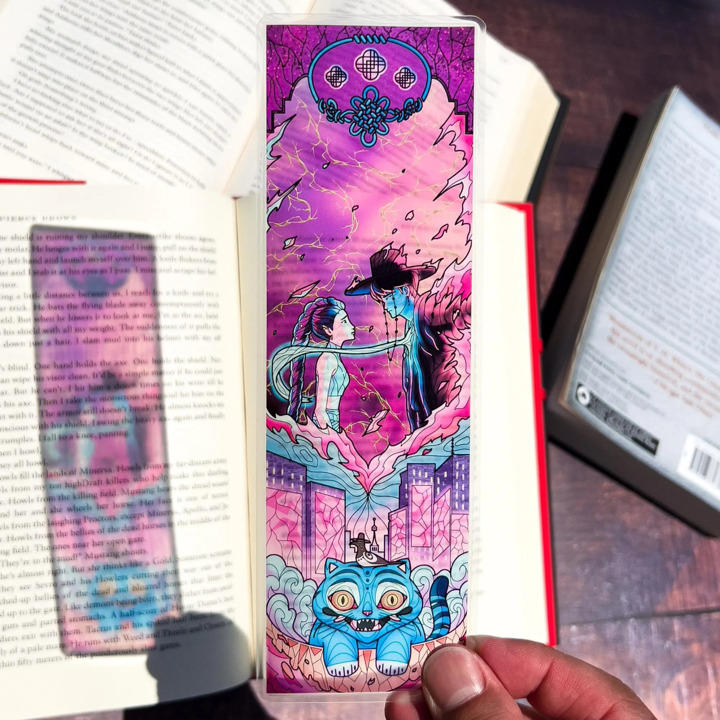 KPop Demon Hunters Stained Glass Bookmarks (Transparent Bookmark, Stained Glass Art, Book Lover, Fantasy Book Reader Gift)