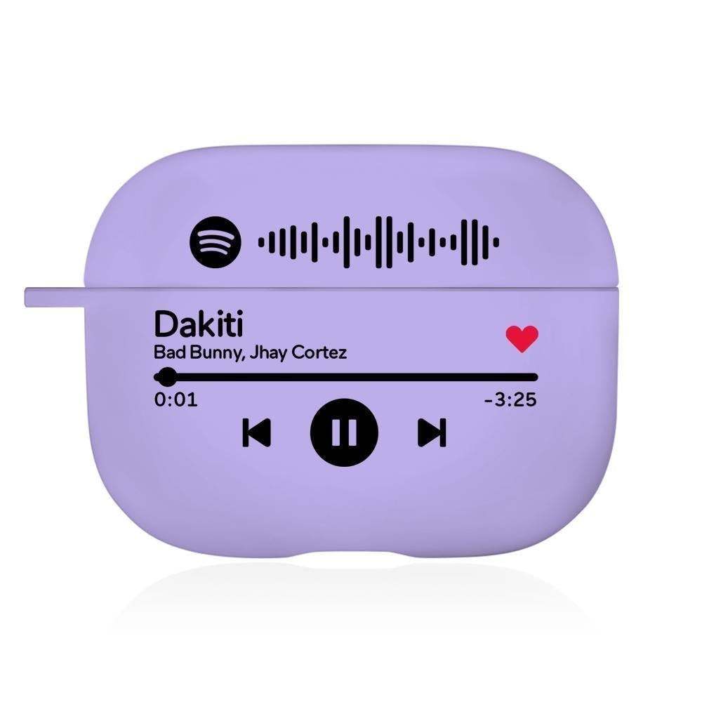 Father's Day Gift - Scannable Spotify Code Airpods Case Engraved Custom Music Song Airpods Case - myspotifyplaque